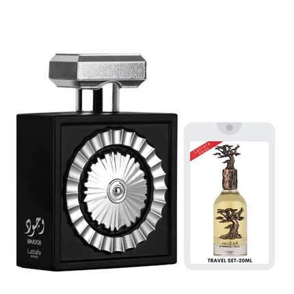 Wajood Eau De Parfum 100 мл с новым дорожным набором Eternal Oud Experience 20 мл унисекс от Lattafa Perfumes
Wajood Eau De Parfum 100 мл с новым дорожным набором Eternal Oud Experience 20 мл унисекс от Lattafa Perfumes
