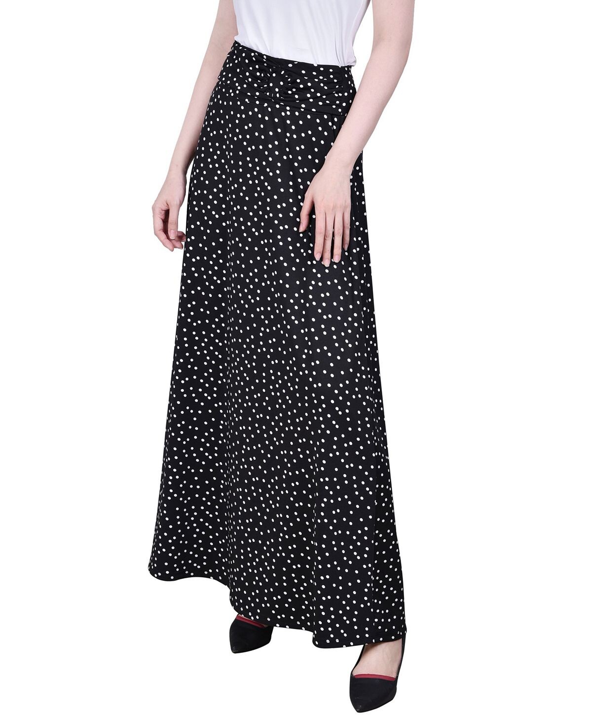 Миниатюрная длинная юбка-трапеция с искусственным поясом спереди и кольцом NY Collection, мульти
Миниатюрная длинная юбка-трапеция с искусственным поясом спереди и кольцом NY Collection, мульти