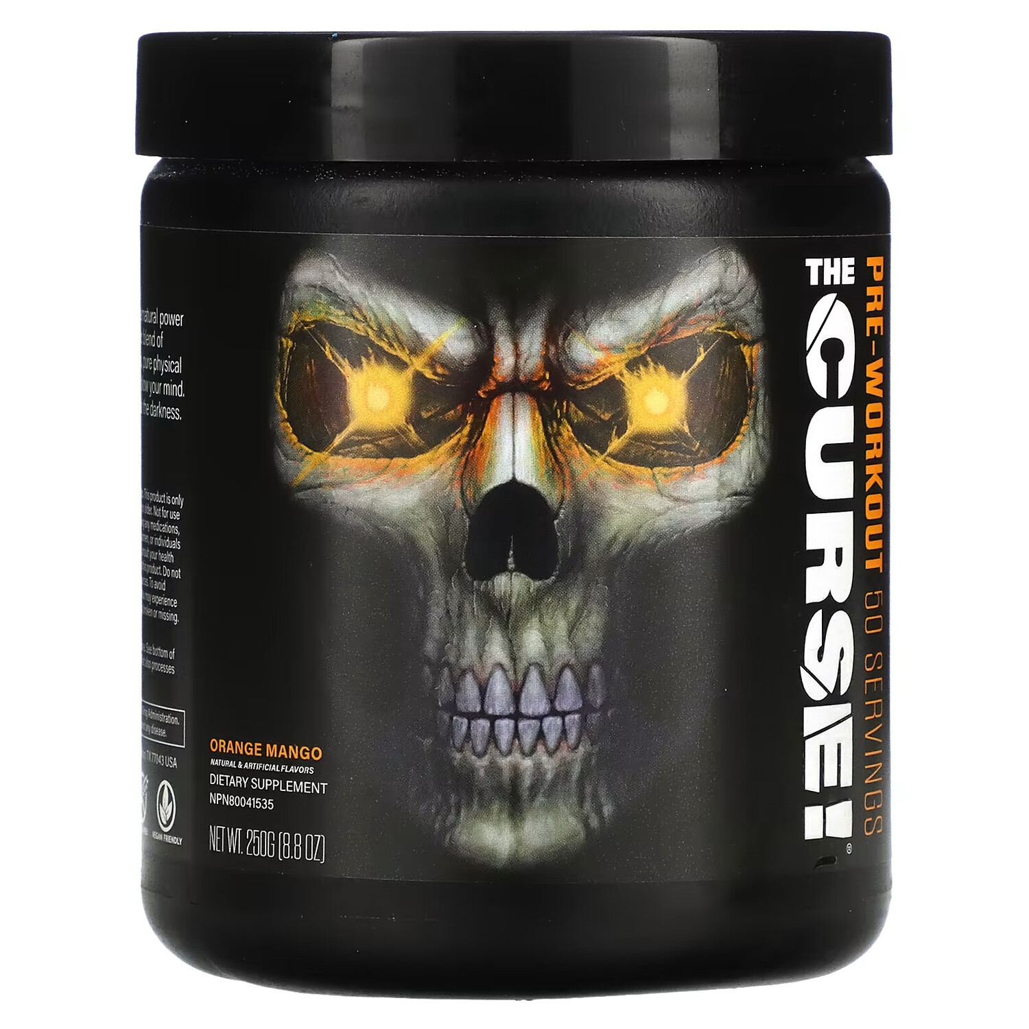 JNX Sports, The Curse, предтренировочный комплекс, апельсин и манго, 250 г (8,8 унции)
JNX Sports, The Curse, предтренировочный комплекс, апельсин и манго, 250 г (8,8 унции)