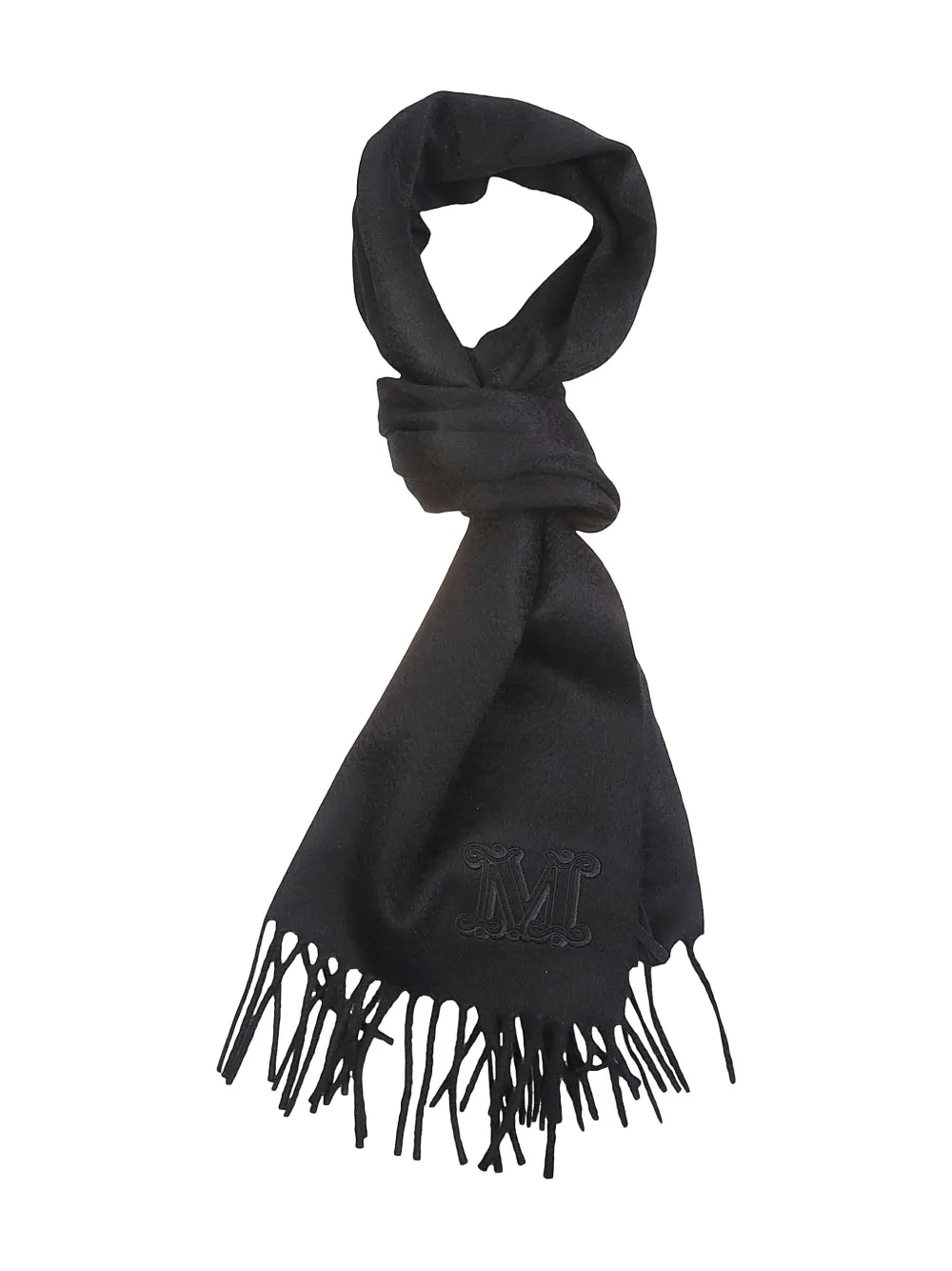 Шарф с инициалами и бахромой Max Mara, черный
Шарф с инициалами и бахромой Max Mara, черный
