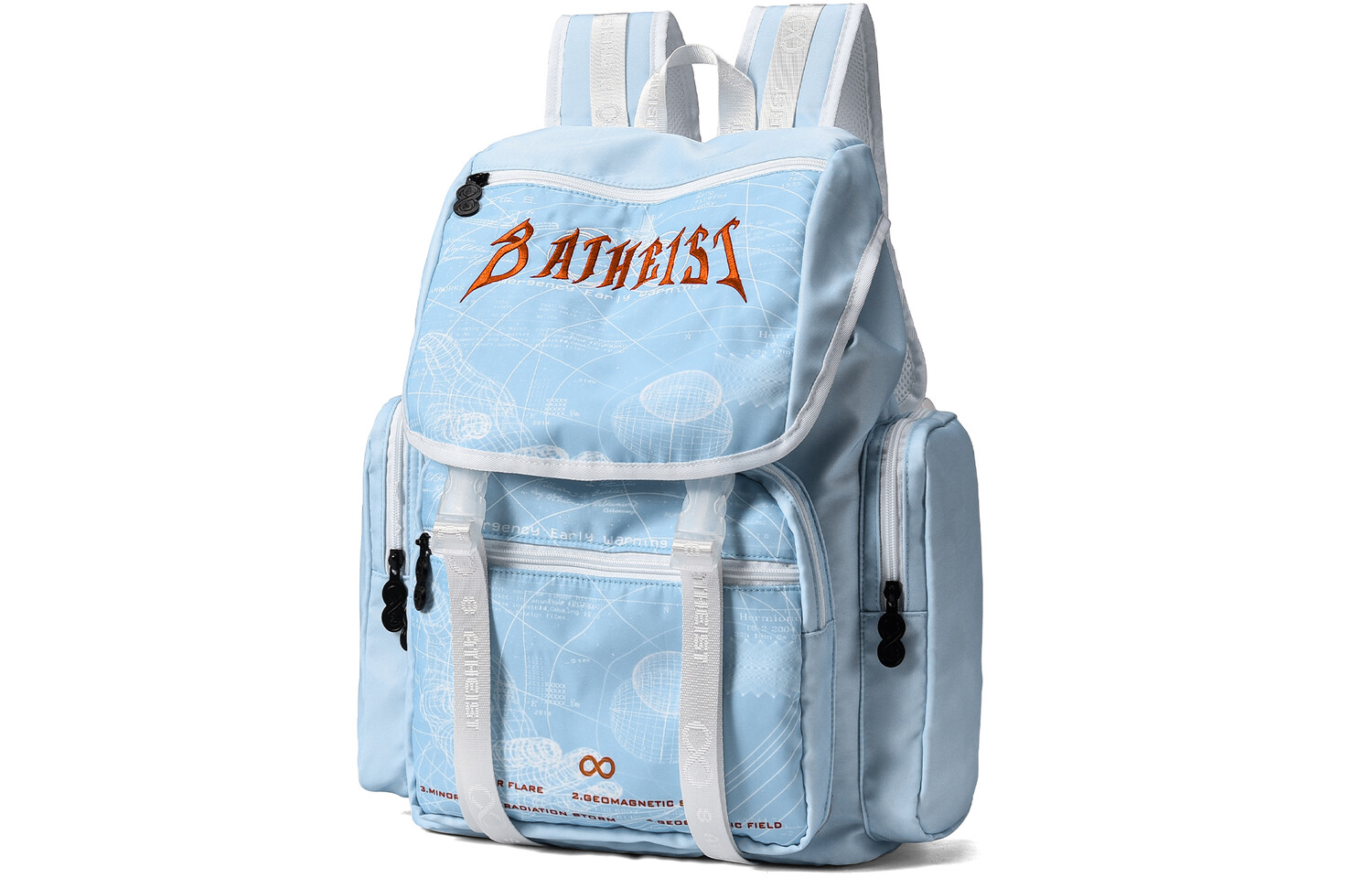 8atheist 8. Рюкзак унисекс «атеист», Светло-голубой и белый
8atheist 8. Рюкзак унисекс «атеист», Светло-голубой и белый