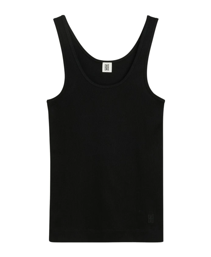 Черная ребристая майка Anisa By Malene Birger, черный
Черная ребристая майка Anisa By Malene Birger, черный