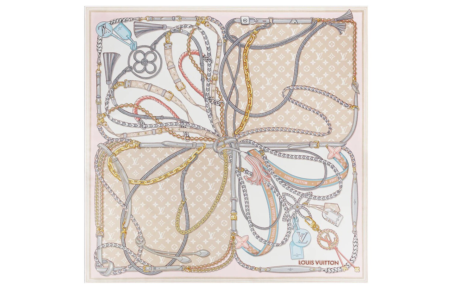 Женский шелковый шарф Louis Vuitton, мультиколор
Женский шелковый шарф Louis Vuitton, мультиколор