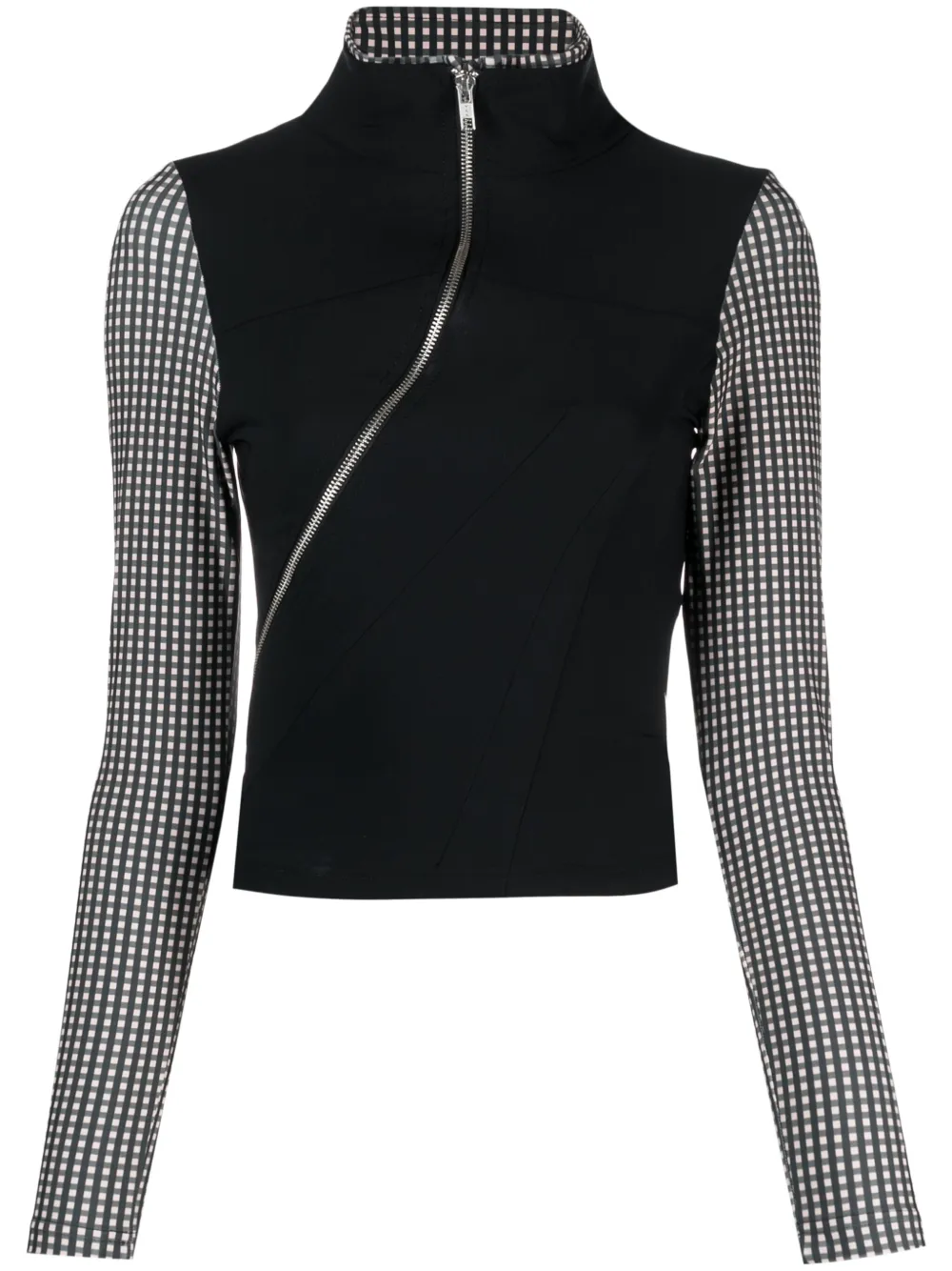 Клетчатый топ с высоким воротником Ottolinger, зеленый
Клетчатый топ с высоким воротником Ottolinger, зеленый