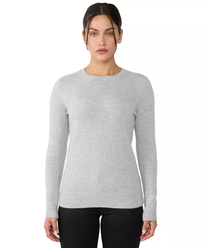 Женский трехслойный кашемировый свитер с круглым вырезом JENNIE LIU, серый
Женский трехслойный кашемировый свитер с круглым вырезом JENNIE LIU, серый