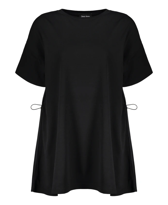 Хлопковая футболка с круглым вырезом и завязками. Herno, черный
Хлопковая футболка с круглым вырезом и завязками. Herno, черный