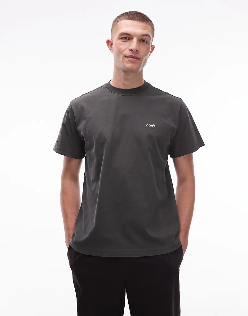 Футболка Obey с надписью «Pigment dye» черного цвета
Футболка Obey с надписью «Pigment dye» черного цвета