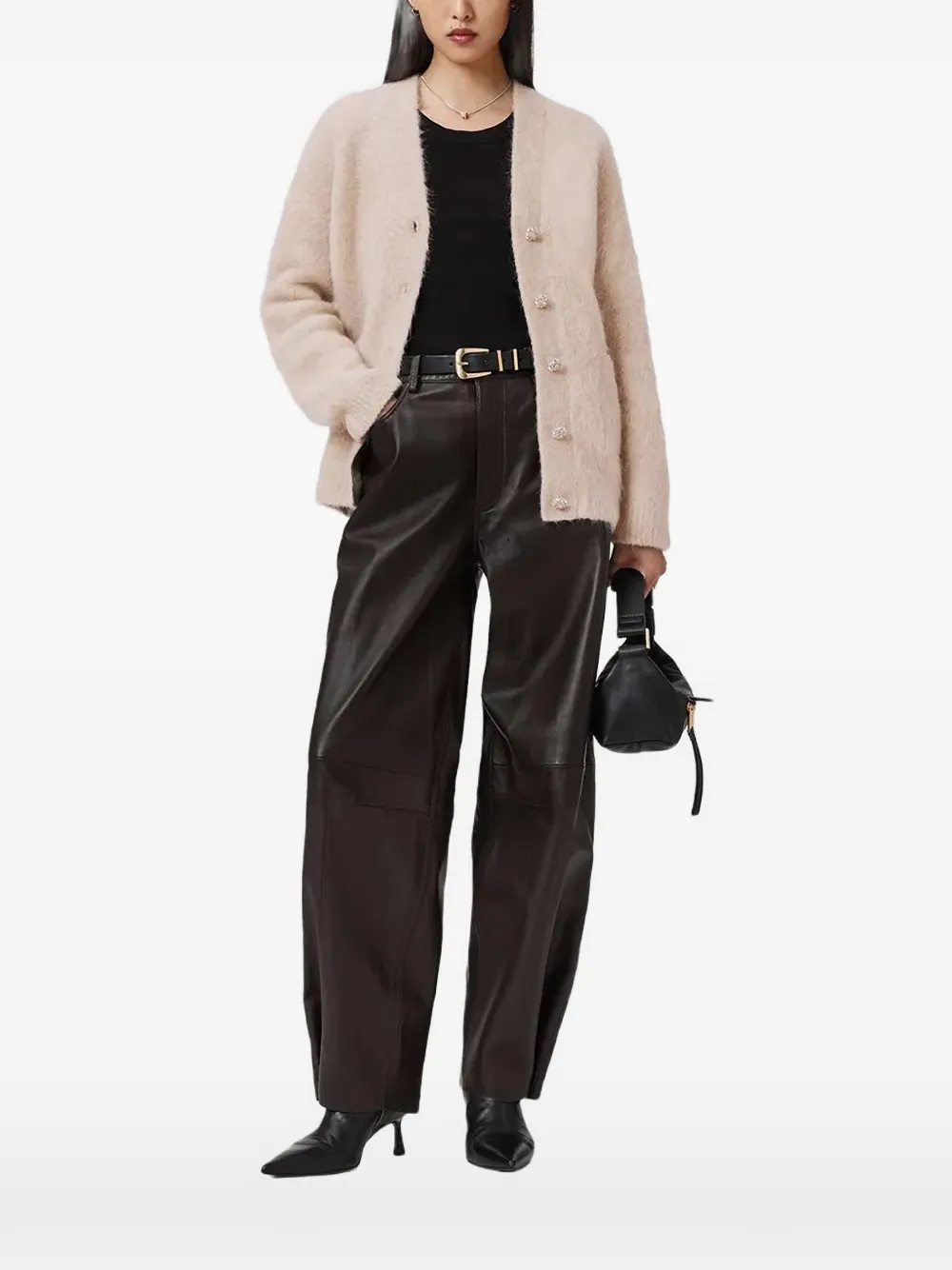 Кардиган Rubi на пуговицах с передними карманами Allsaints, нейтральный
Кардиган Rubi на пуговицах с передними карманами Allsaints, нейтральный