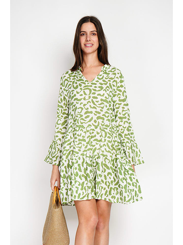 Платье до колена William de Faye, белый/зеленый
Платье до колена William de Faye, белый/зеленый