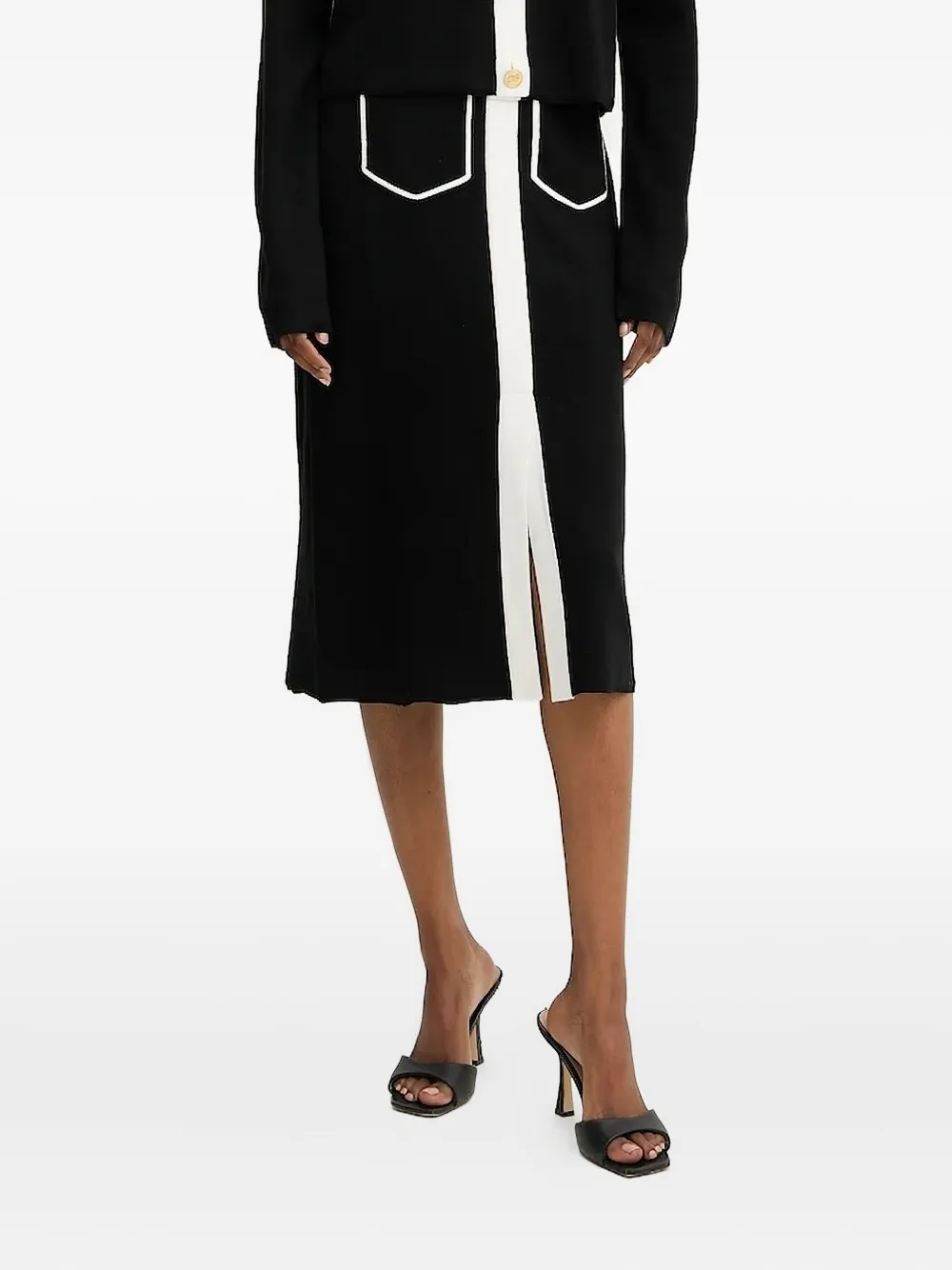 Юбка миди с контрастной окантовкой KARL LAGERFELD, черный
Юбка миди с контрастной окантовкой KARL LAGERFELD, черный