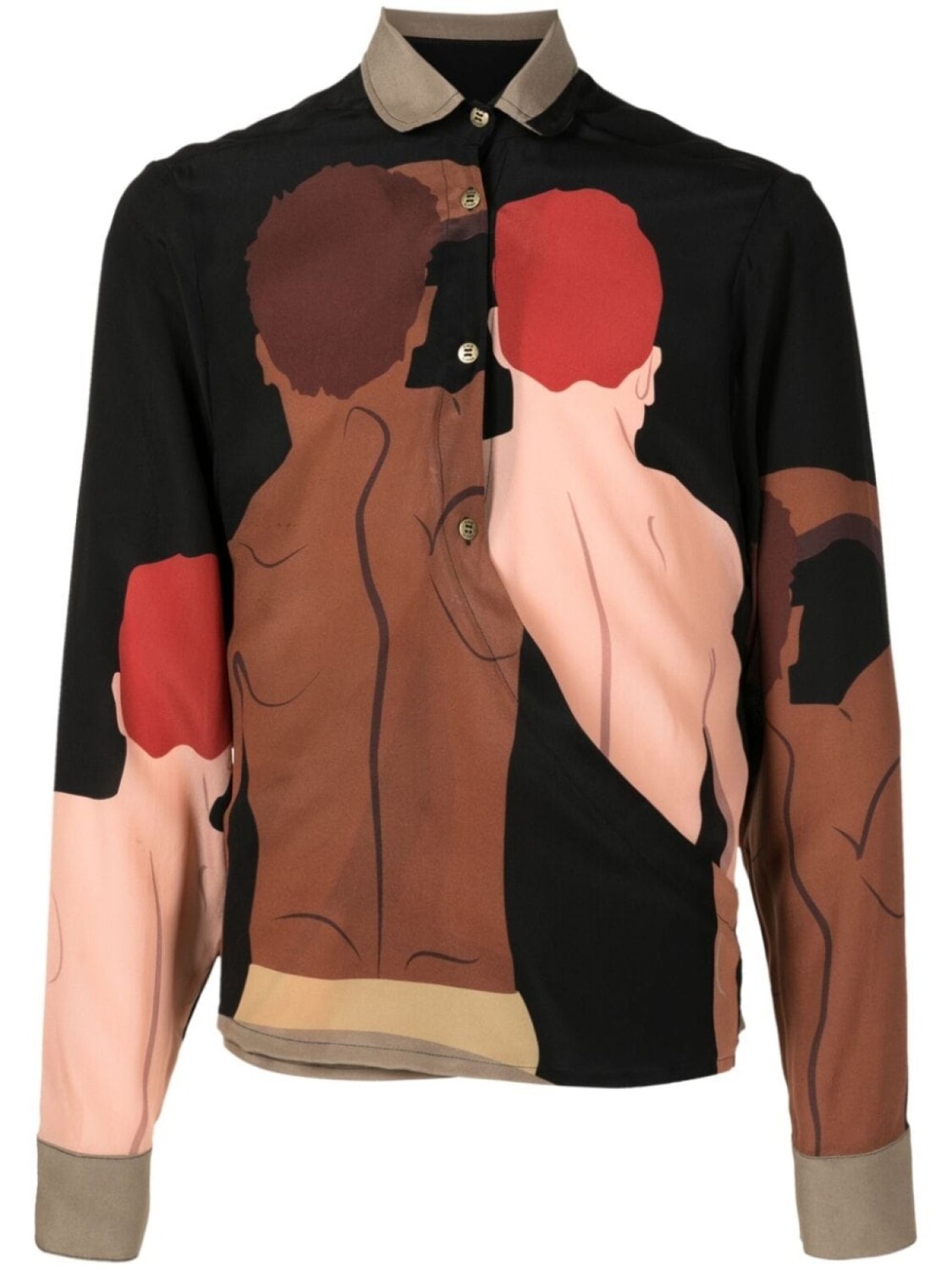 Amir Slama шелковая рубашка с графичным принтом, коричневый
Amir Slama шелковая рубашка с графичным принтом, коричневый