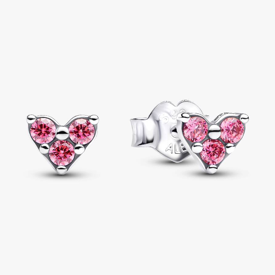 Серьги Pandora Triple Stone Pink Heart, серебро/розовый
Серьги Pandora Triple Stone Pink Heart, серебро/розовый