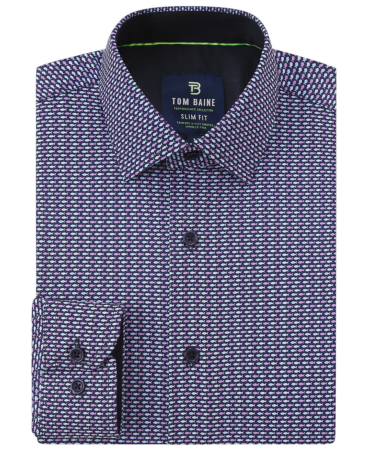 Мужская классическая рубашка slim fit с длинным рукавом и принтом Tom Baine, мульти
Мужская классическая рубашка slim fit с длинным рукавом и принтом Tom Baine, мульти