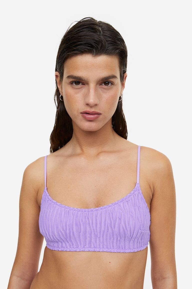 Мягкий топ бикини H&M, фиолетовый
Мягкий топ бикини H&M, фиолетовый