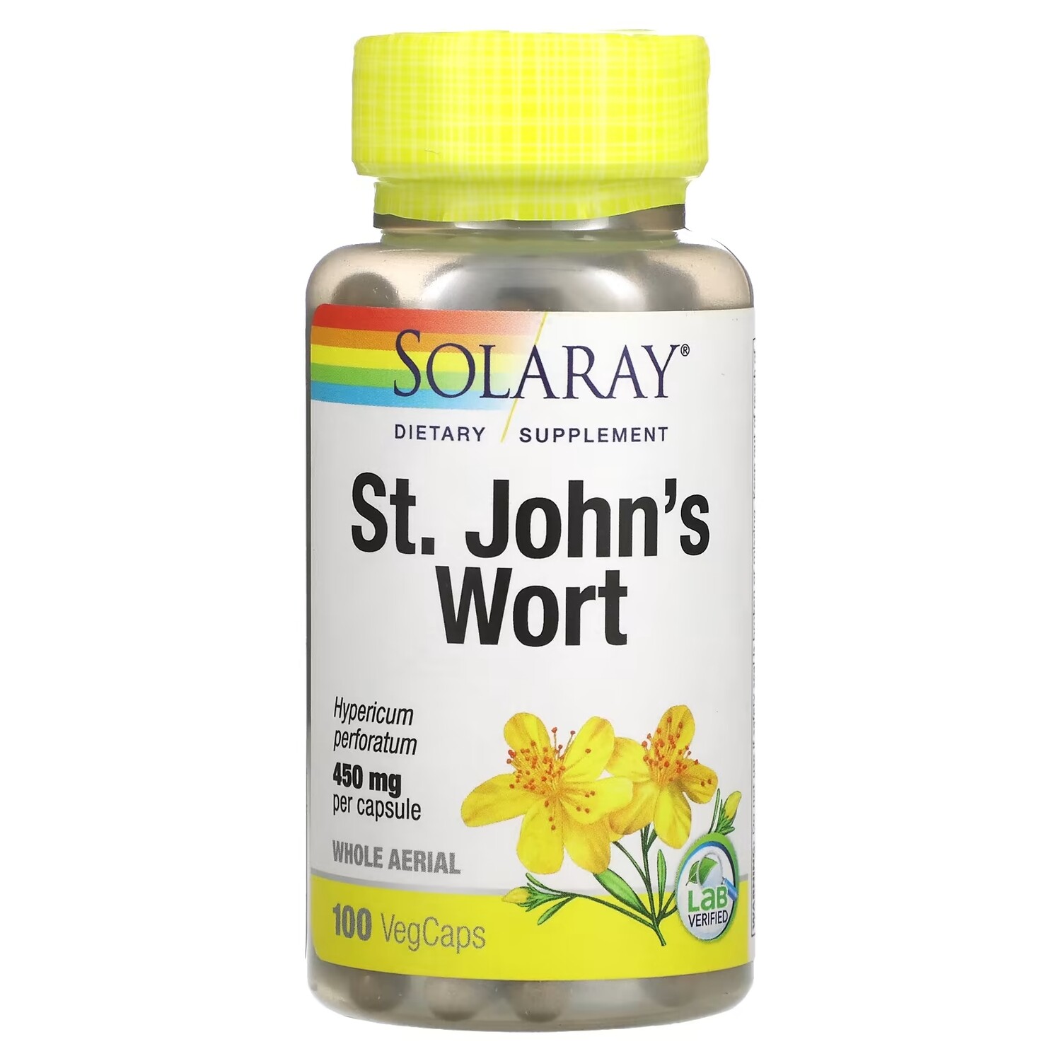 Solaray Органически выращенный зверобой 450 мг, 100 растительных капсул
Solaray Органически выращенный зверобой 450 мг, 100 растительных капсул