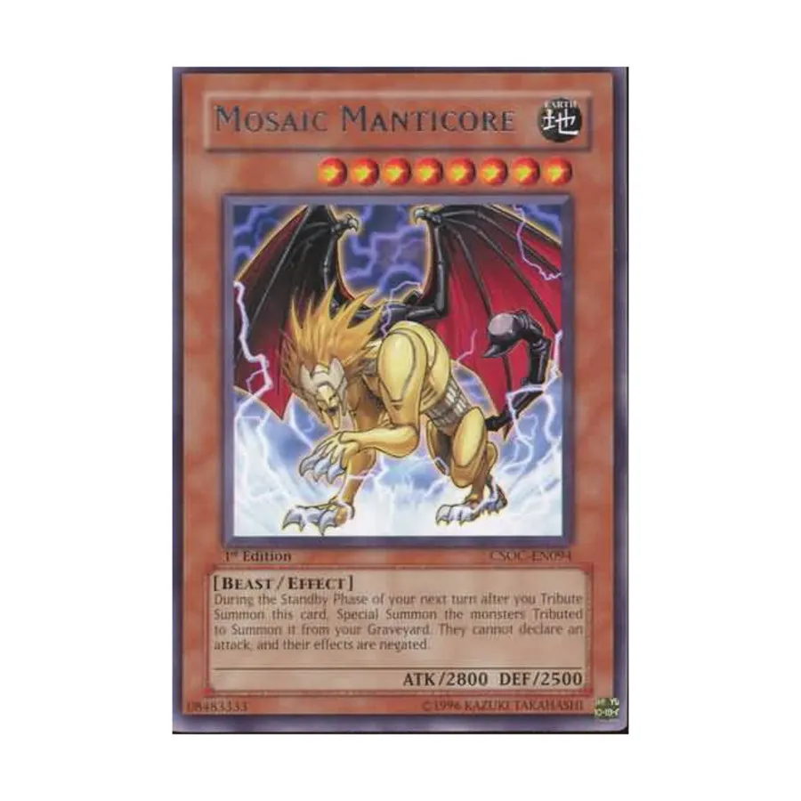 CCG Мозаика Мантикора (Редкая), Yu-Gi-Oh - Crossroads of Chaos - Singles
CCG Мозаика Мантикора (Редкая), Yu-Gi-Oh - Crossroads of Chaos - Singles
