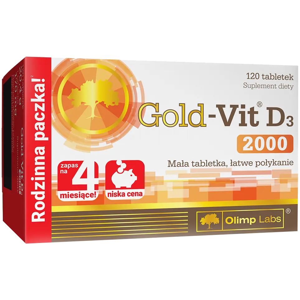 Olimp Gold - Vit D3 2000 БАД, 120 шт./1 упак.
Olimp Gold - Vit D3 2000 БАД, 120 шт./1 упак.