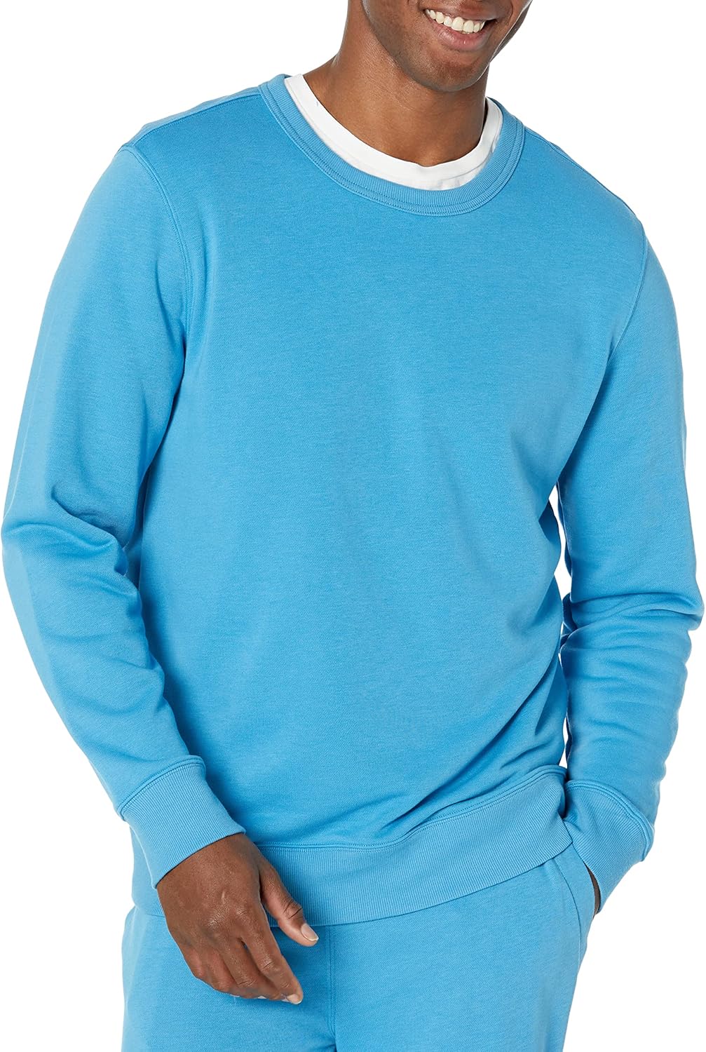 Мужская легкая толстовка с длинными рукавами и круглым вырезом из французского трикотажа Amazon Essentials, синий/бирюзовый
Мужская легкая толстовка с длинными рукавами и круглым вырезом из французского трикотажа Amazon Essentials, синий/бирюзовый