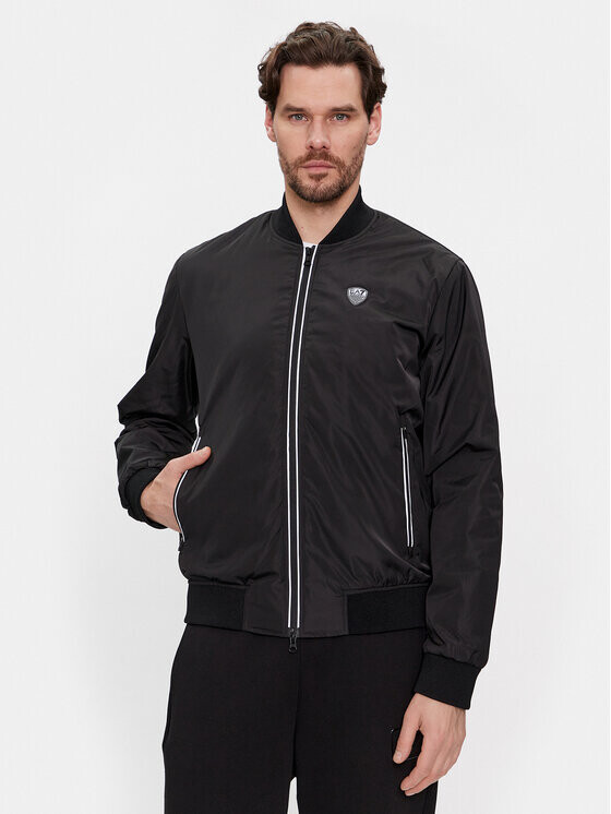 Бомбер стандартного кроя Ea7 Emporio Armani, черный
Бомбер стандартного кроя Ea7 Emporio Armani, черный