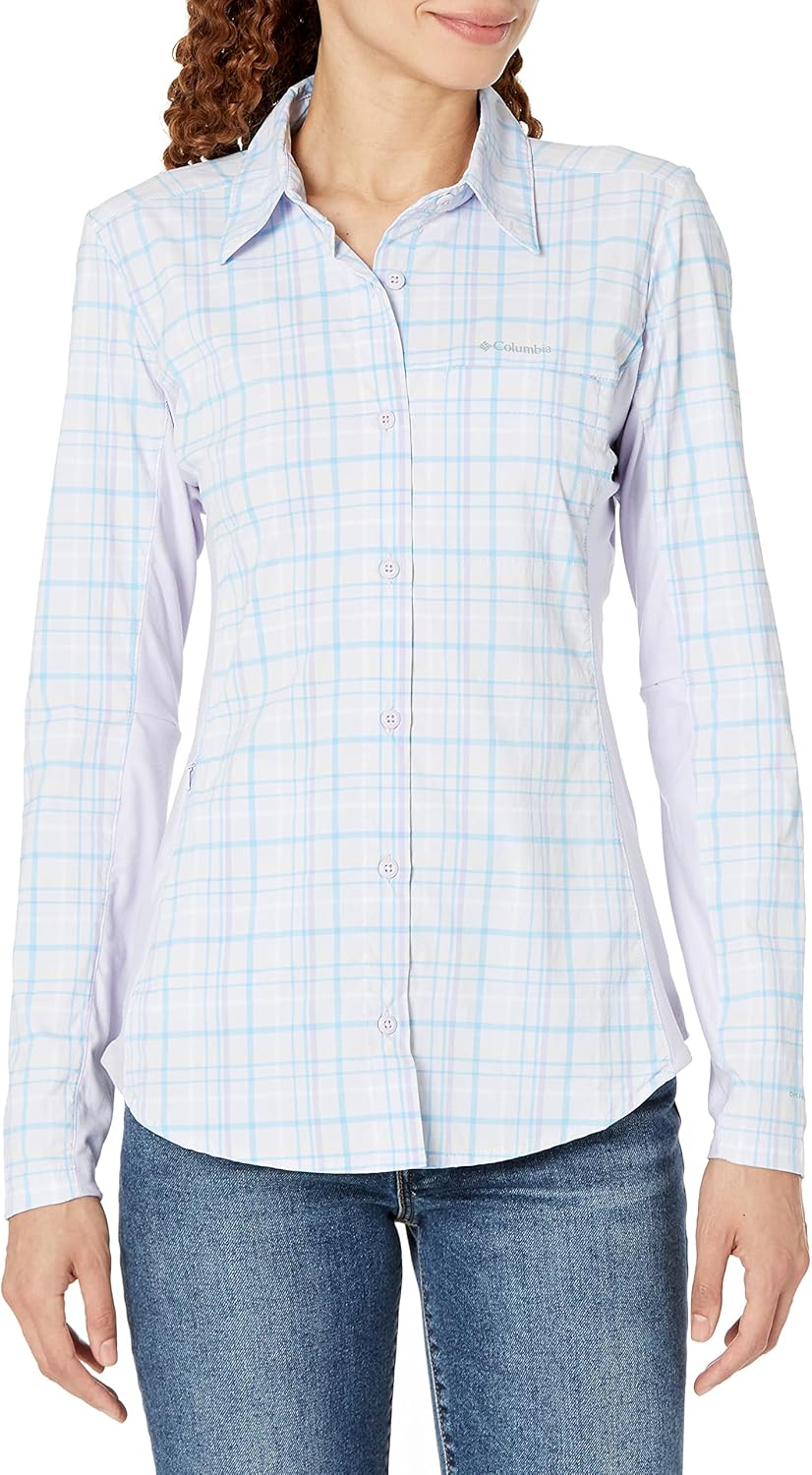 Columbia Womens Claudia Ridge Long Sleeve ShirtРубашка для походов, Purple Tint/Open Field Plaid
Columbia Womens Claudia Ridge Long Sleeve ShirtРубашка для походов, Purple Tint/Open Field Plaid
