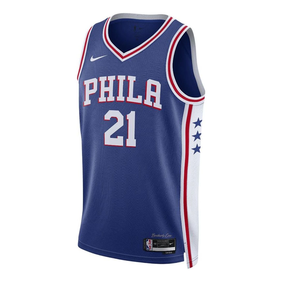 Баскетбольное джерси Nike Dri-FIT NBA Philadelphia 76ers Joel Embiid Icon Edition 2022/23 Swingman Jersey
Баскетбольное джерси Nike Dri-FIT NBA Philadelphia 76ers Joel Embiid Icon Edition 2022/23 Swingman Jersey