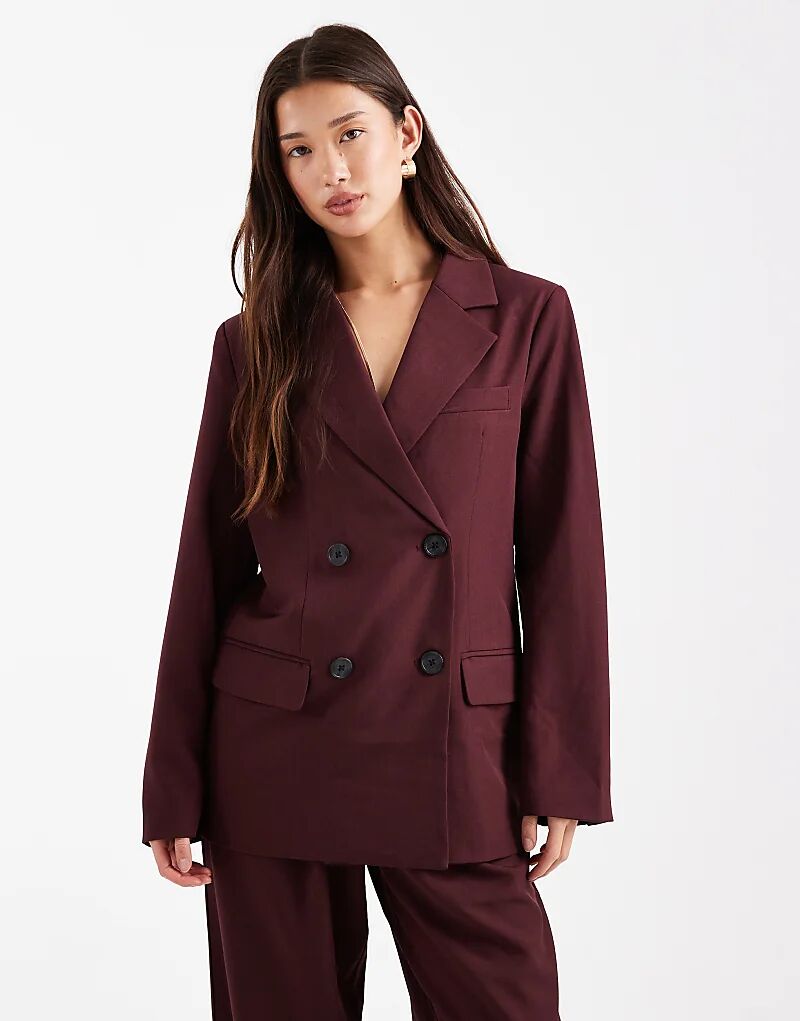 Двубортный пиджак 4th & Reckless в бордовом цвете
Двубортный пиджак 4th & Reckless в бордовом цвете