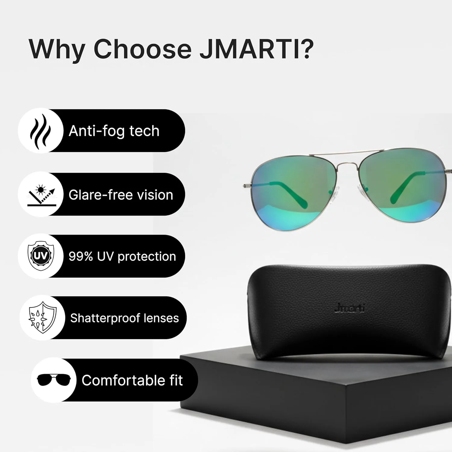 Солнцезащитные очки-авиаторы JiMarti P16 с поляризованными линзами, защищающими от запутывания, для мужчин и женщин, с поликарбонатными линзами UV400, Gold
Солнцезащитные очки-авиаторы JiMarti P16 с поляризованными линзами, защищающими от запутывания, для мужчин и женщин, с поликарбонатными линзами UV400, Gold