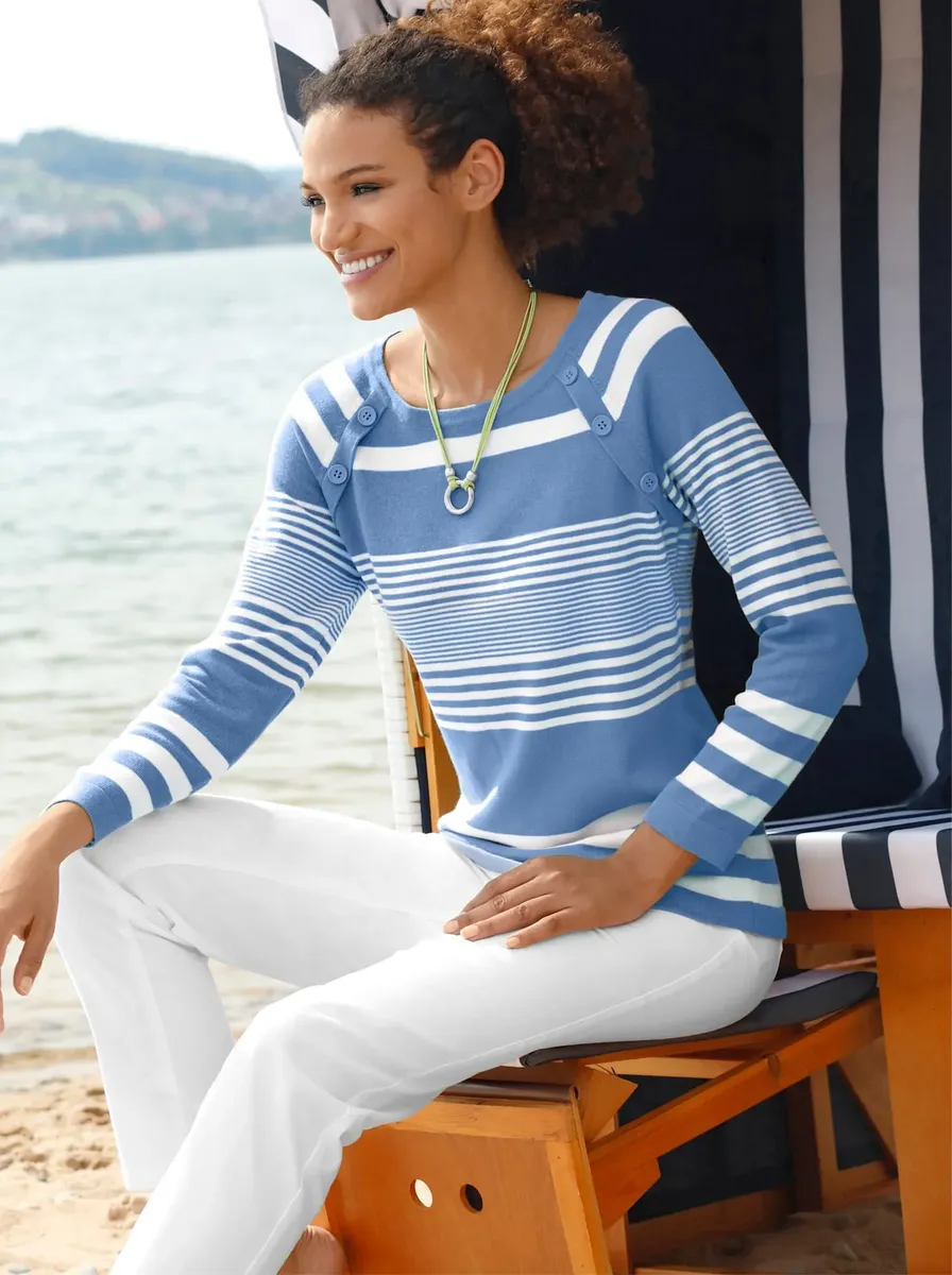 Casual Looks Полосатый свитер "Пуловер", цвет Hellblau-Weiß-Gestreift
Casual Looks Полосатый свитер "Пуловер", цвет Hellblau-Weiß-Gestreift