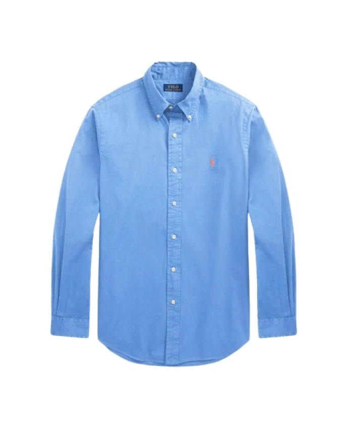 Рубашка из хлопковой саржи, сшитая на заказ. Polo Ralph Lauren, синий
Рубашка из хлопковой саржи, сшитая на заказ. Polo Ralph Lauren, синий