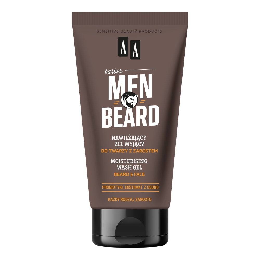 AA Men Beard, Увлажняющий очищающий гель для лица для бороды, 150мл
AA Men Beard, Увлажняющий очищающий гель для лица для бороды, 150мл