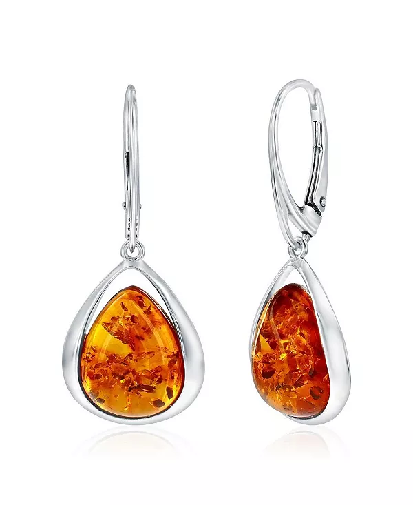 Серьги-Подвески из стерлингового серебра с янтарем грушевидной формы Caribbean Treasures, amber
Серьги-Подвески из стерлингового серебра с янтарем грушевидной формы Caribbean Treasures, amber