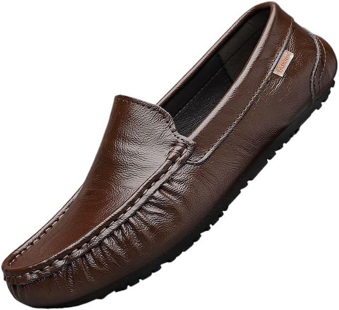 Мужские премиальные лоферы Hhhchpm из натуральной кожи, удобные слипоны, дышащие туфли, модные тапочки, коричневый
Мужские премиальные лоферы Hhhchpm из натуральной кожи, удобные слипоны, дышащие туфли, модные тапочки, коричневый