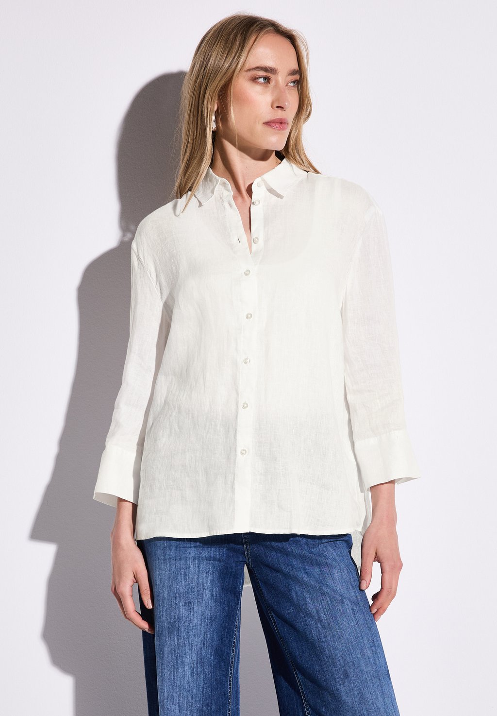 Блузка на пуговицах Street One, белый
Блузка на пуговицах Street One, белый