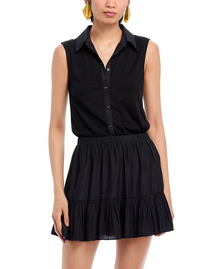 Одетта платье из комбинированных материалов Ramy Brook, черный
Одетта платье из комбинированных материалов Ramy Brook, черный