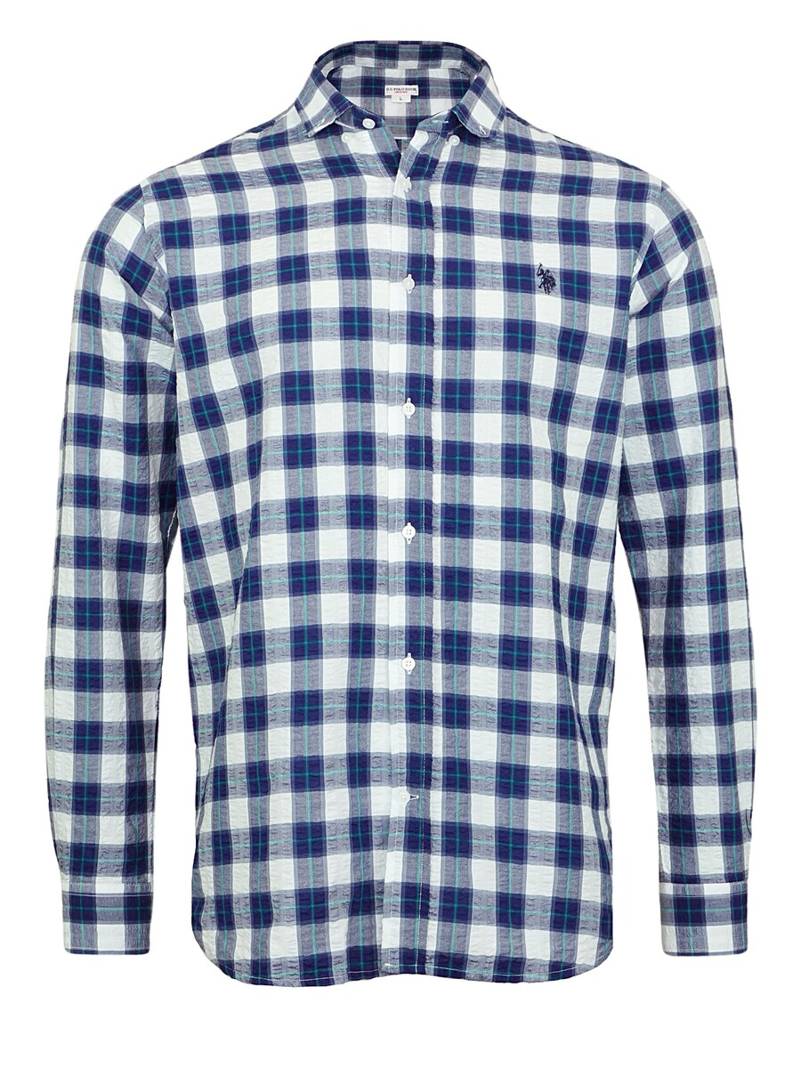 Рубашка на пуговицах классического кроя U.S. POLO ASSN., светло-синий/темно-синий
Рубашка на пуговицах классического кроя U.S. POLO ASSN., светло-синий/темно-синий