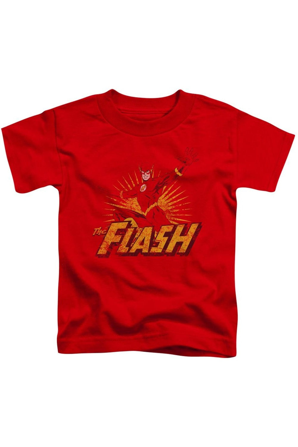 Футболка для мальчиков Justice League of America Flash с эффектом потертости Gildan, красный 
Футболка для мальчиков Justice League of America Flash с эффектом потертости Gildan, красный