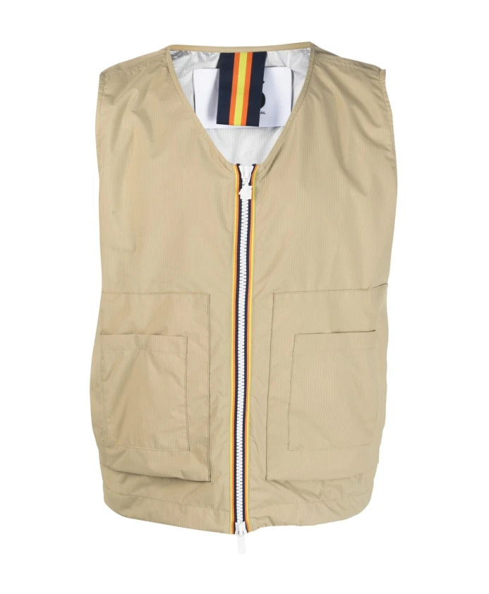 Пуловер с V-образным вырезом K-Way, бежевый
Пуловер с V-образным вырезом K-Way, бежевый