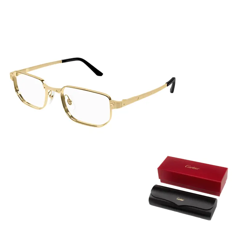 Прямоугольная оправа для очков Cartier, золотой
Прямоугольная оправа для очков Cartier, золотой