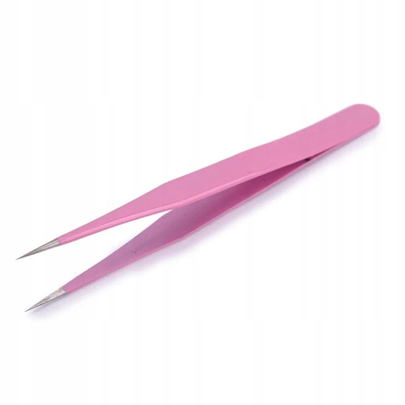 AllePaznokcie, Пинцет, пинцет, пинцет для наращивания ресниц, прямой, розовый, модель HRC40
AllePaznokcie, Пинцет, пинцет, пинцет для наращивания ресниц, прямой, розовый, модель HRC40