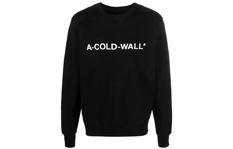 Футболка A-COLD-WALL* с принтом логотипа, черная 
Футболка A-COLD-WALL* с принтом логотипа, черная