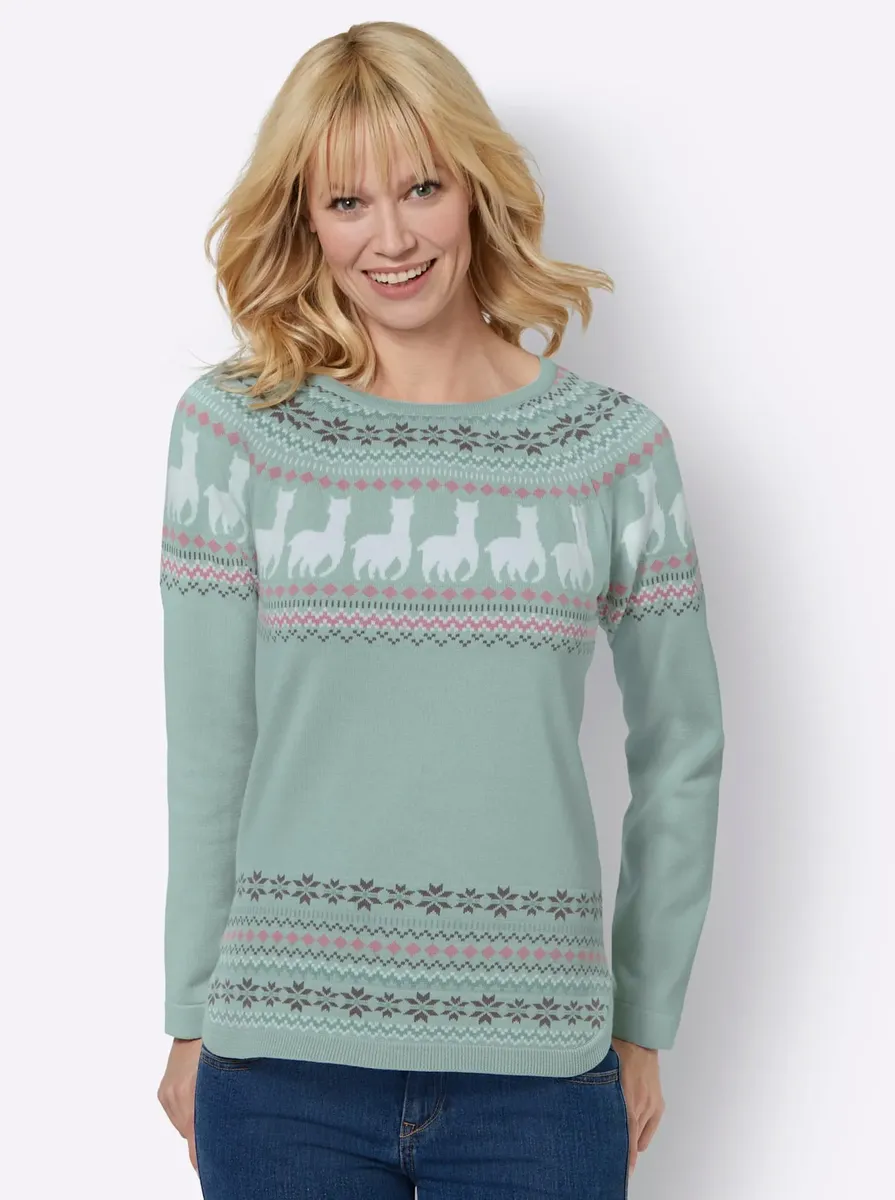 Амбрия вязаный свитер "Пуловер" Ambria, цвет Kalkmint-Ecru-Gemustert
Амбрия вязаный свитер "Пуловер" Ambria, цвет Kalkmint-Ecru-Gemustert