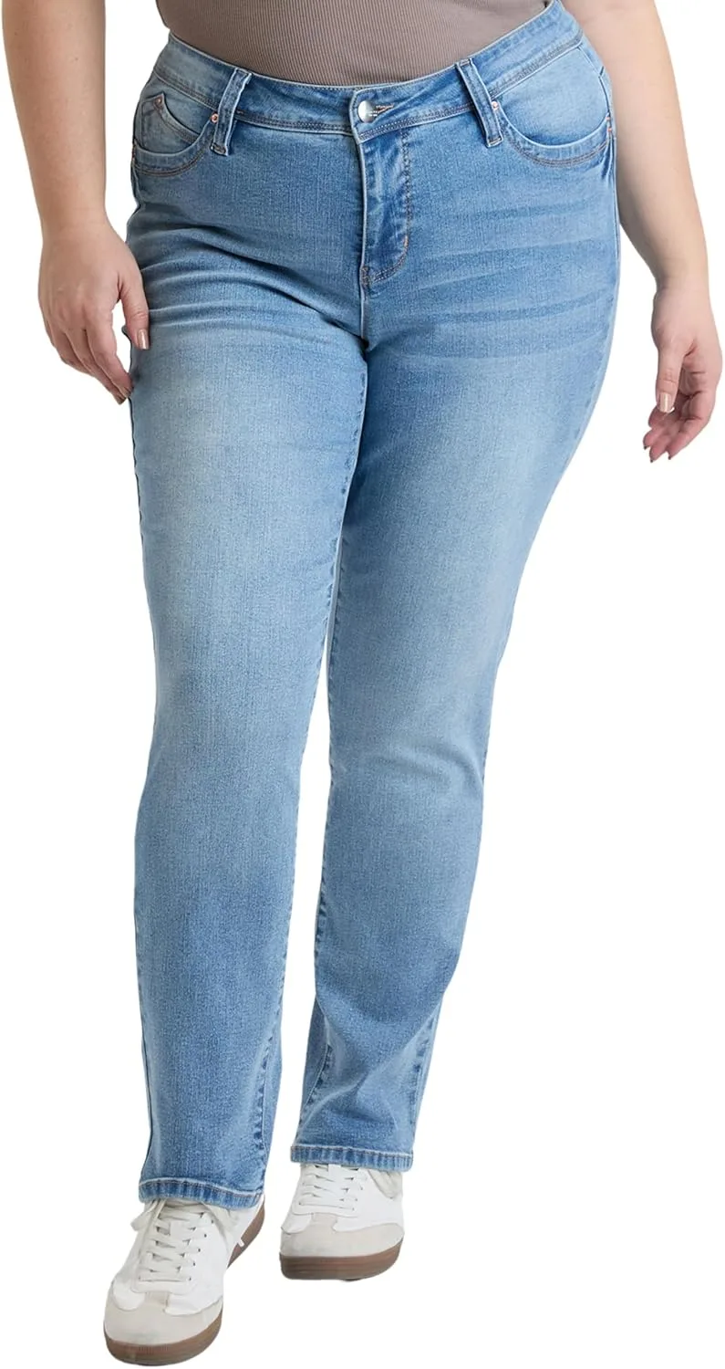 Royalty For Me Women's Plus High Rise Curve Confidence Wannabettabutt Straight Leg Jeans, Xp024175
Royalty For Me Women's Plus High Rise Curve Confidence Wannabettabutt Straight Leg Jeans, Xp024175