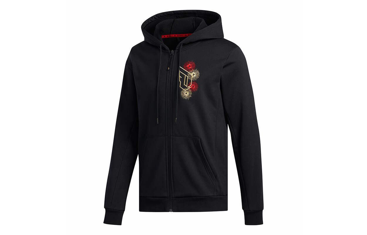 Мужская куртка из коллекции CNY, черная Adidas, черный 
Мужская куртка из коллекции CNY, черная Adidas, черный