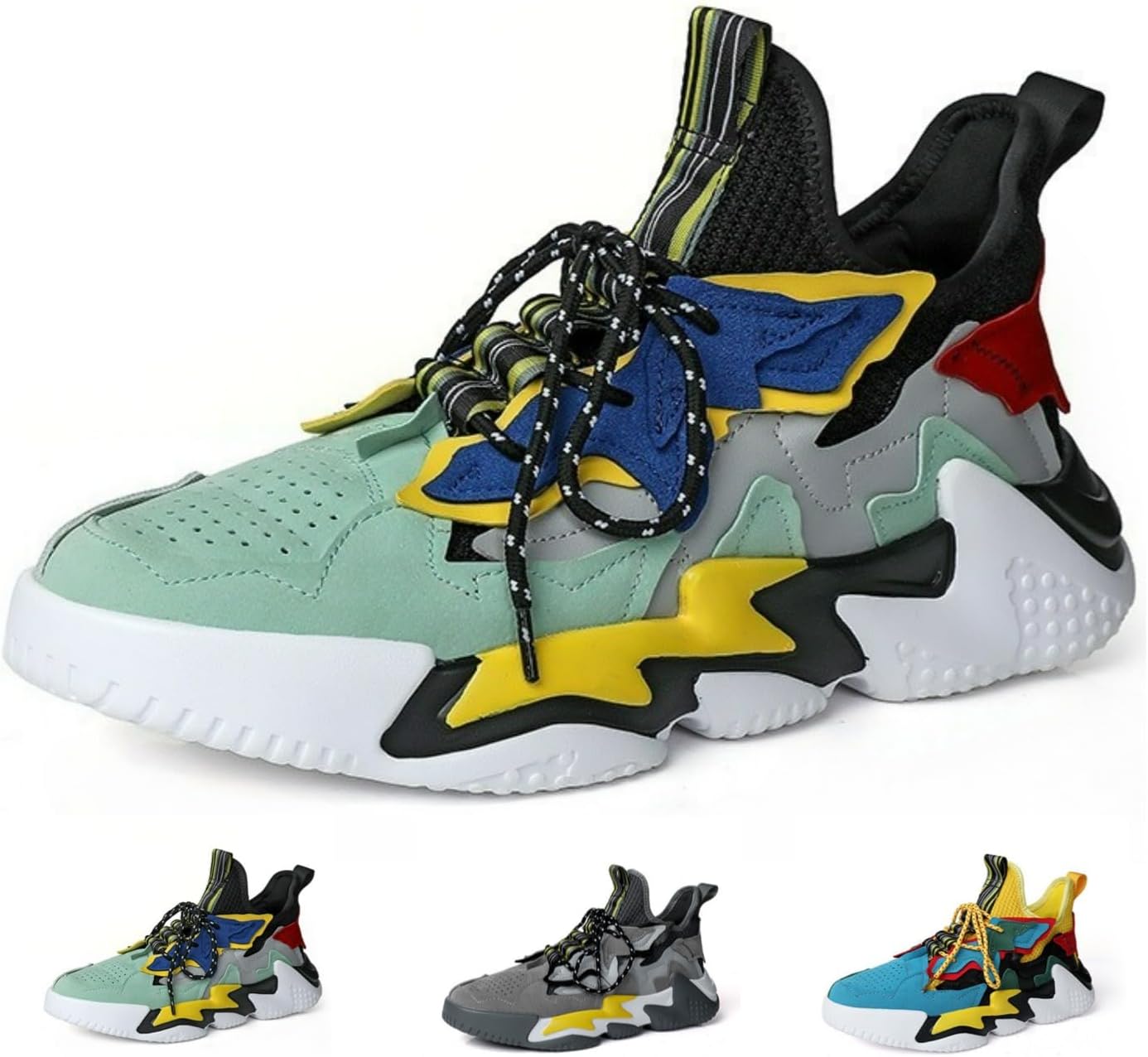 Мужские кроссовки MACEFIL в стиле Y2K с массивной подошвой, разноцветные, модные повседневные, дышащие, для бега и спорта
Мужские кроссовки MACEFIL в стиле Y2K с массивной подошвой, разноцветные, модные повседневные, дышащие, для бега и спорта