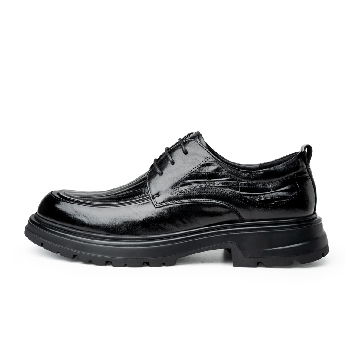 Повседневные кожаные туфли мужские с низким верхом FED, Black 
Повседневные кожаные туфли мужские с низким верхом FED, Black