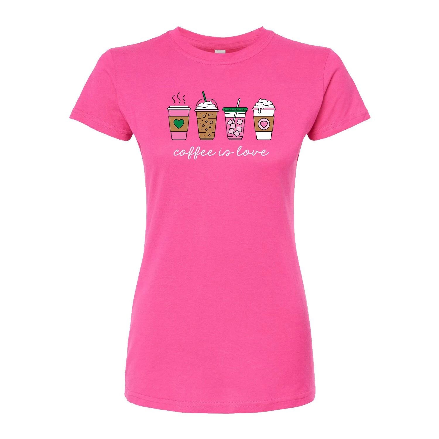 Футболка приталенного кроя Juniors' Coffee Is Love Licensed Character, розовый
Футболка приталенного кроя Juniors' Coffee Is Love Licensed Character, розовый