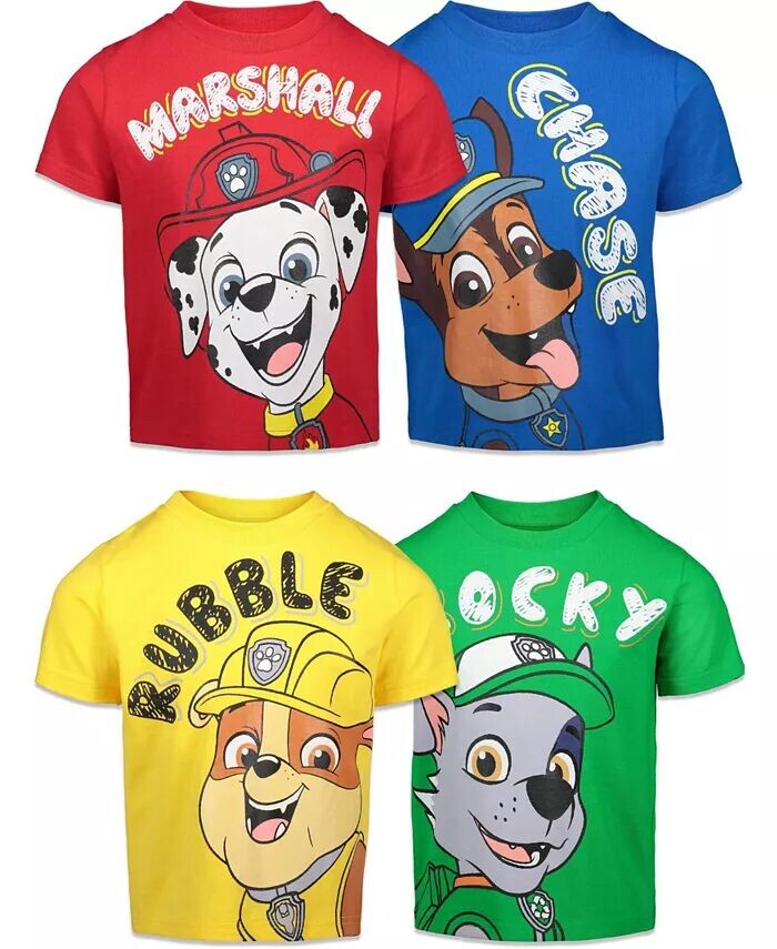 Набор из 4 футболок для мальчиков Chase Marshall Rubble Rocky, разноцветные Paw Patrol, мультиколор
Набор из 4 футболок для мальчиков Chase Marshall Rubble Rocky, разноцветные Paw Patrol, мультиколор