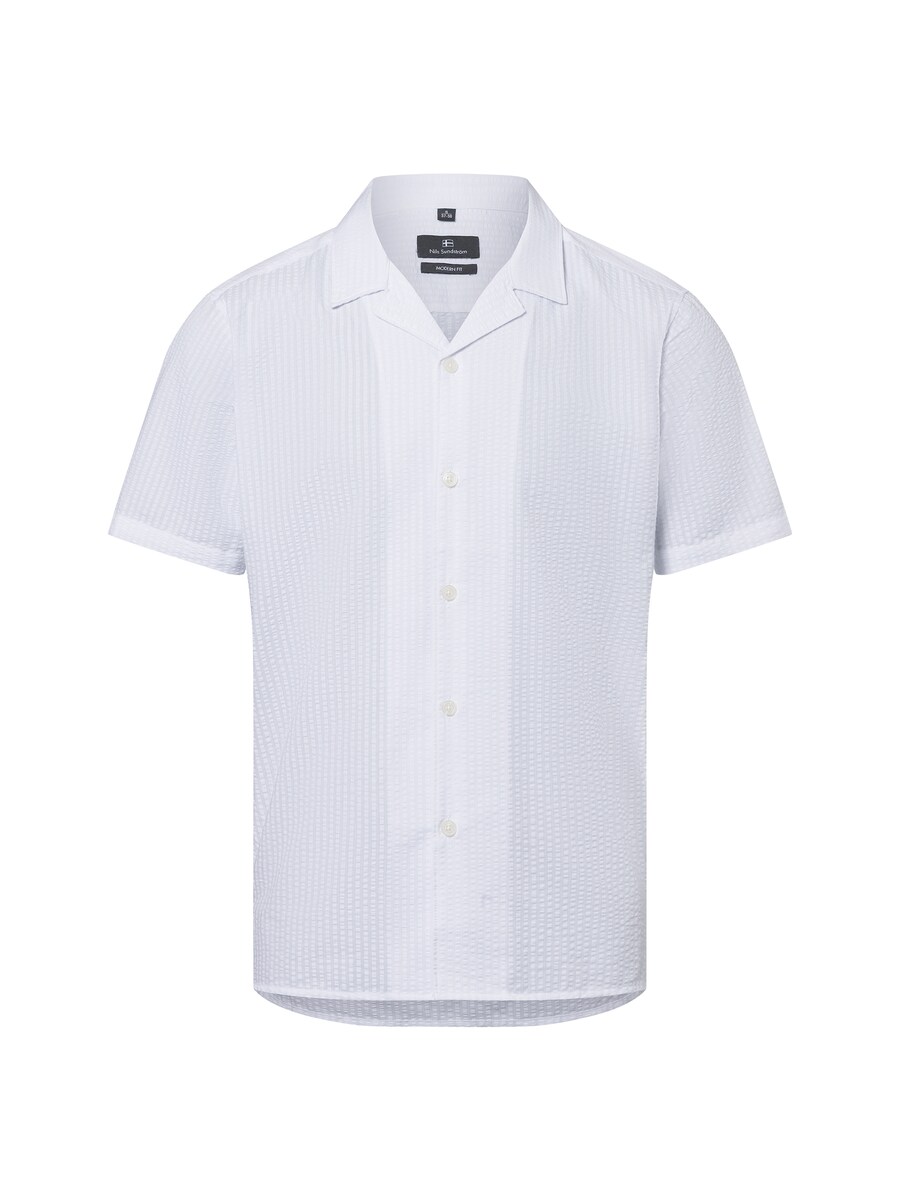 Рубашка обычного кроя на пуговицах Nils Sundström, цвет White/Off white 
Рубашка обычного кроя на пуговицах Nils Sundström, цвет White/Off white