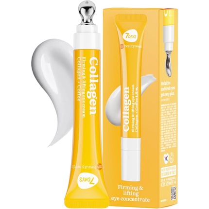 7DAYS Eye Cream with Collagen Korean Skincare Caffeine Under Eye Cream Care Face Face Cryo Cooling Massager Anti Dark Circles Wrinkles & Antyness Anti Aging Collagen Cream for Women 18ml
7DAYS Eye Cream with Collagen Korean Skincare Caffeine Under Eye Cream Care Face Face Cryo Cooling Massager Anti Dark Circles Wrinkles & Antyness Anti Aging Collagen Cream for Women 18ml