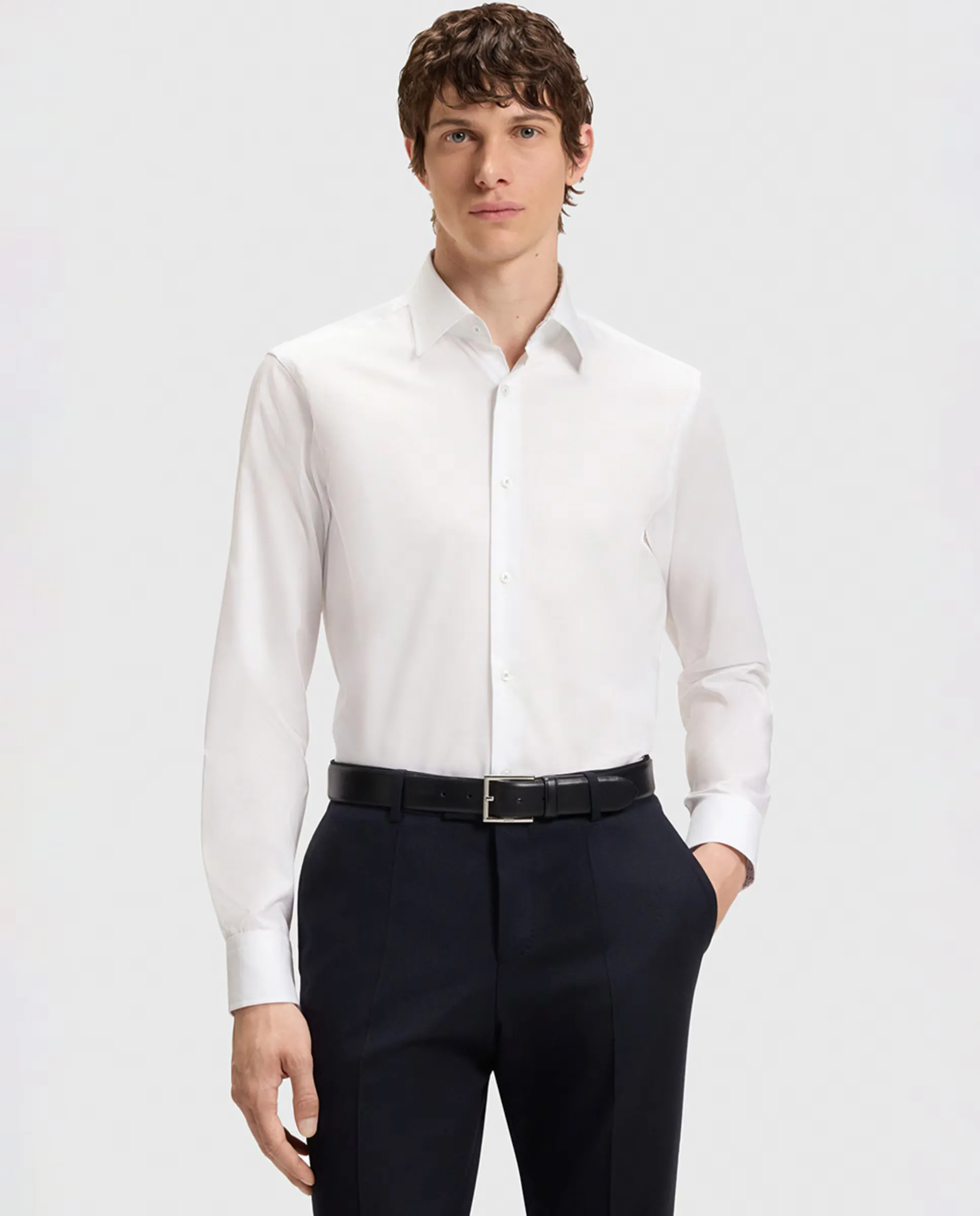 Мужская рубашка с длинным рукавом и воротником кент больших размеров Boss, белый
Мужская рубашка с длинным рукавом и воротником кент больших размеров Boss, белый